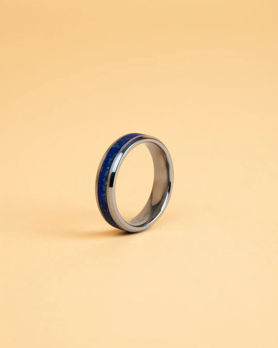 Bague Gemini ROTA titane et Lapis Lazuli - Gemini - Bijouterie TAMARA