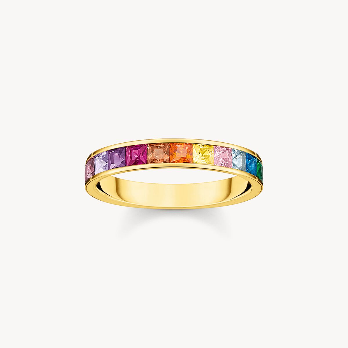 Bague Thomas SABO Argent Or Pierres Multicolores - BIJOUX - TR2403-996-7-56