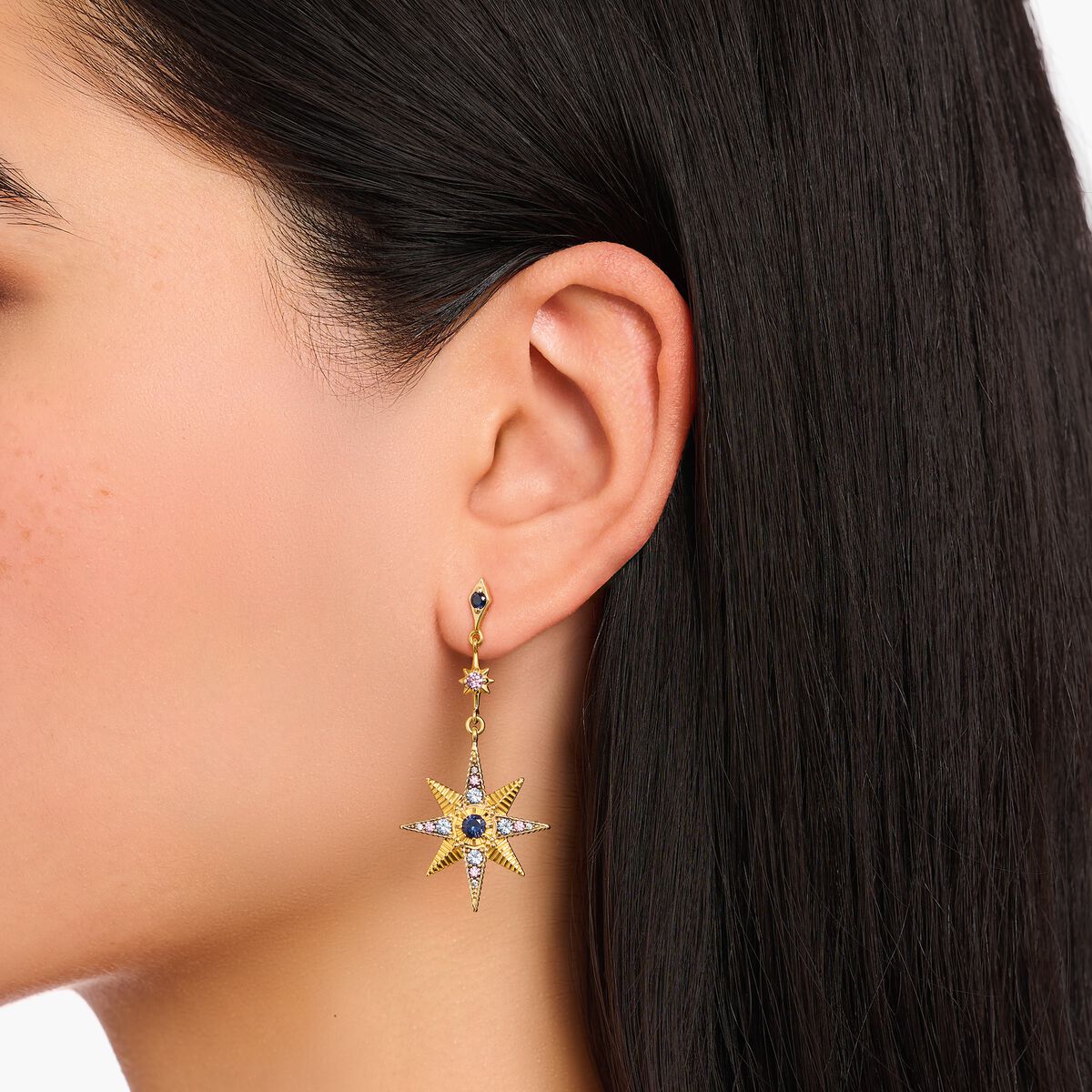 Boucles d'oreille Thomas SABO Royaltie Etoile & Lune - BIJOUX - H2025-959-7
