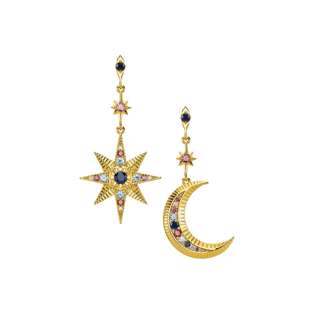 Boucles d'oreille Thomas SABO Royaltie Etoile & Lune - BIJOUX - H2025-959-7