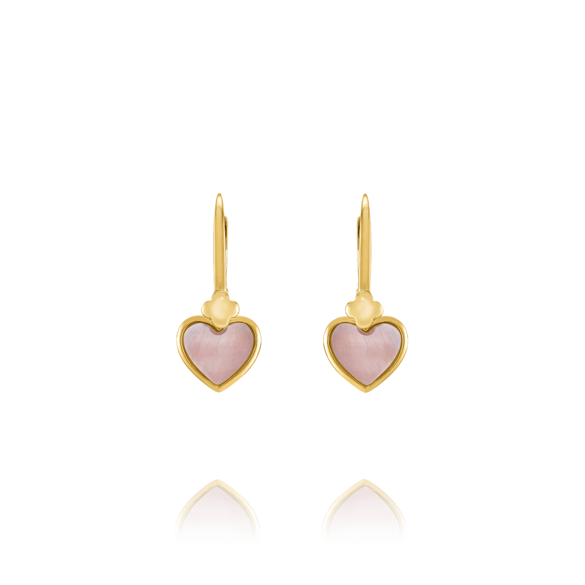 Boucles d’oreilles dormeuses Charles Garnier PASSION Nacre rose Argent doré - Charles Garnier - Bijouterie TAMARA