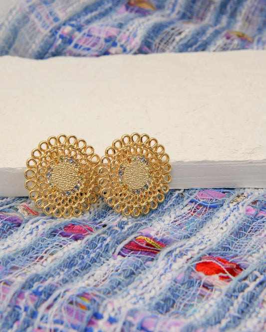 Boucles D'Oreilles SAUNIER Osier Plaqué Or - BIJOUX - 70469460110