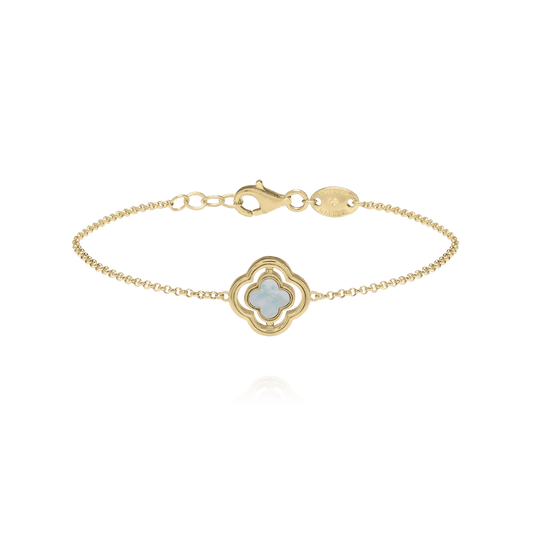 Bracelet Charles Garnier Légende Réversible Argent doré Nacre et oxydes - BIJOUX - AGF170295B