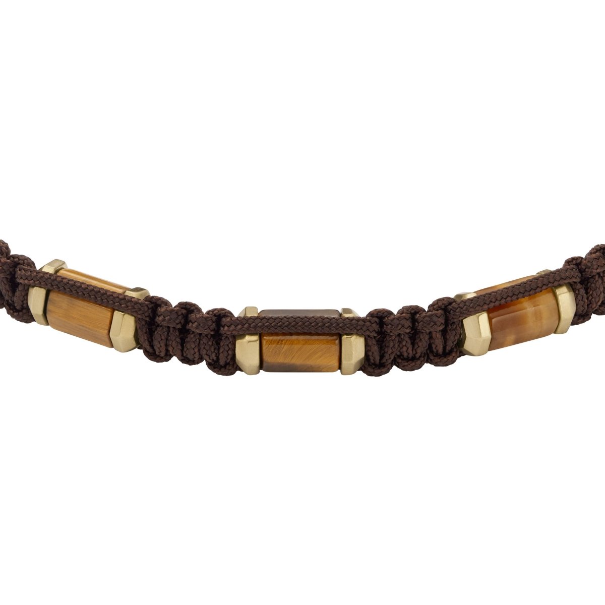 Bracelet Fossil All Stacked Up en œil de tigre - Fossil - Bijouterie TAMARA