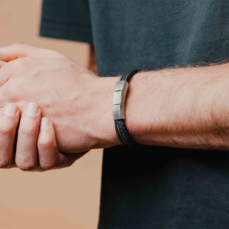 Bracelet Gemini Cuir Arte Grey - Gemini - Bijouterie TAMARA