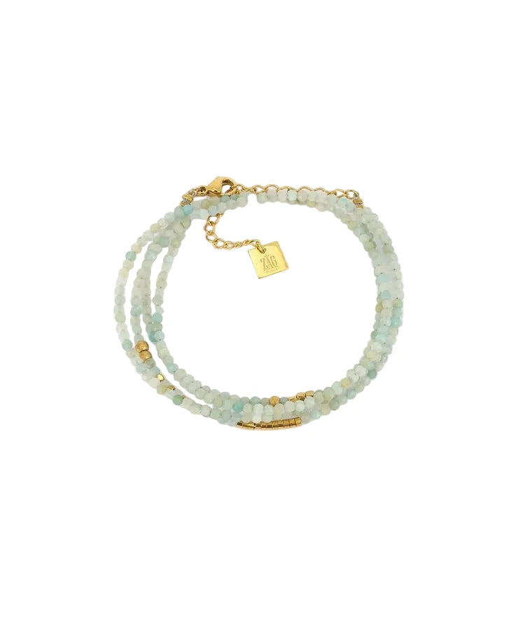 Bracelet ZAG Favela amazonite - BIJOUX - SBX6883-01AQU