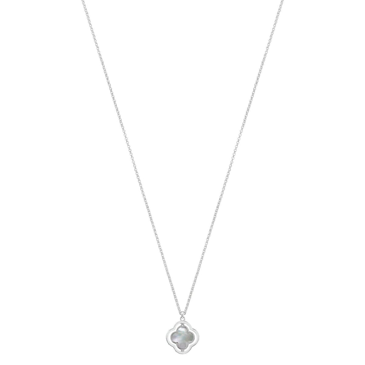 Collier Charles Garnier Légende réversible Argent Nacre et Onyx oxydes - Bijouterie TAMARA