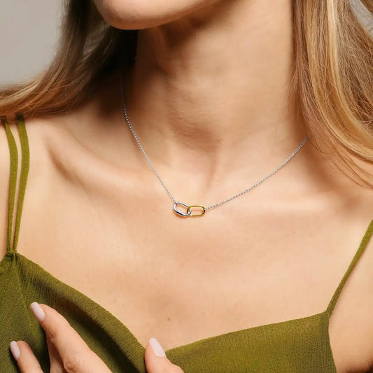 Collier Charles Garnier Maillons Argent bicolore - BIJOUX - AGF170302N