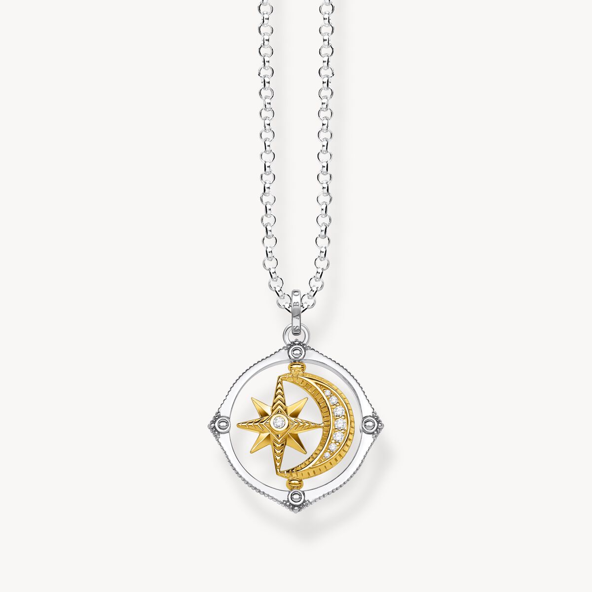 Collier Thomas SABO Argent Etoile & Lune - BIJOUX - KE1985-556-7-L50V