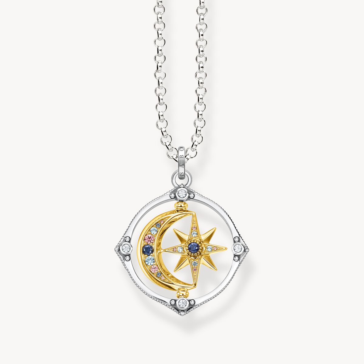 Collier Thomas SABO Argent Etoile & Lune - BIJOUX - KE1985-556-7-L50V