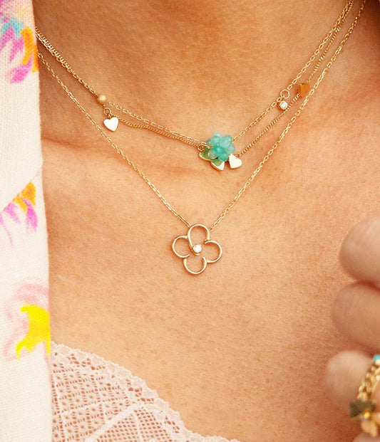 Collier ZAG Velasquez Agate blanche - BIJOUX - SNS7970-01WHT