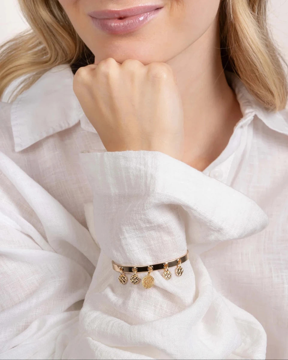 Jonc SAUNIER Oeillet Plaqué or - BIJOUX - 70469270100