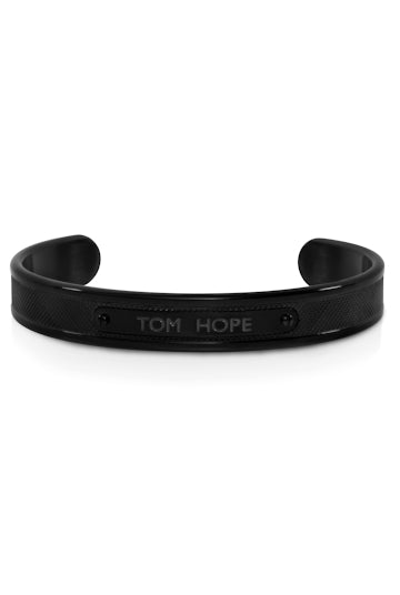 Jonc Tom Hope Knurled Cuff Black M - Tom Hope - Bijouterie TAMARA