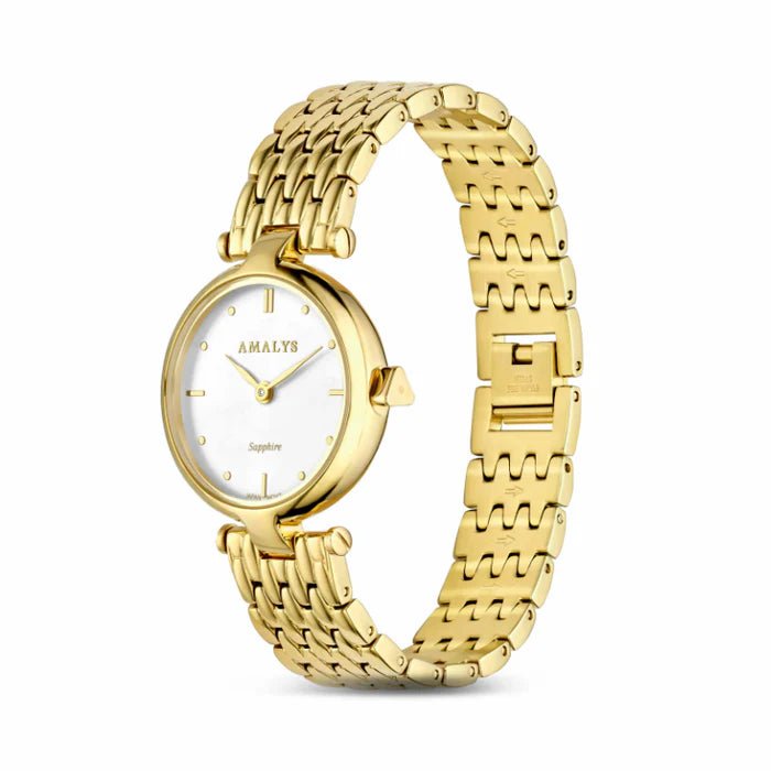Montre AMALYS Sunny Dorée Blanc - MONTRES - AMW-211