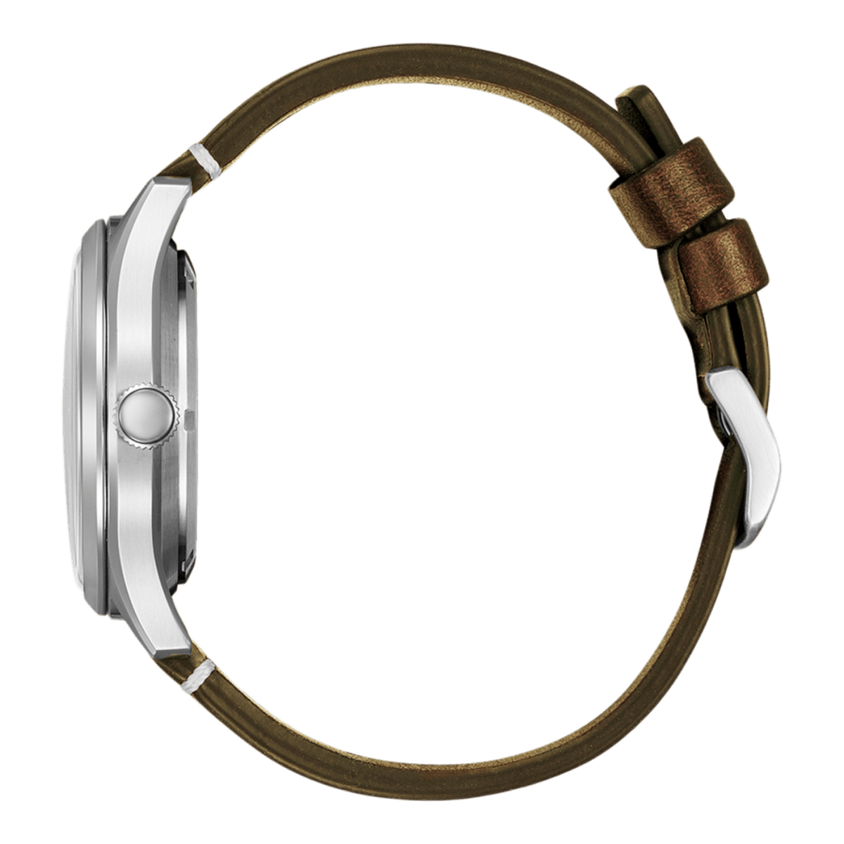 Montre CITIZEN C7 Mechanical automatique Vert Cuir marron - Citizen - Bijouterie TAMARA