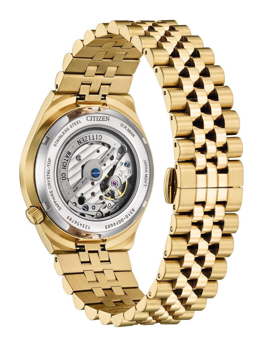 Montre CITIZEN Tsuyosa Automatique Doré Bleu - MONTRES -NK0023-57L