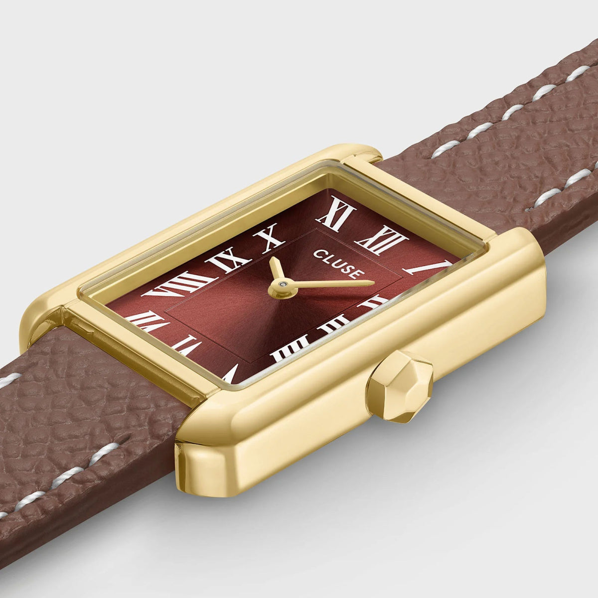 Montre CLUSE Belisenna Dorée Marron Cuir Double - Tour marron - Bijouterie TAMARA