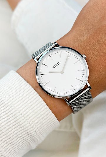 Montre CLUSE Boho Chic Acier Blanc - Cluse - Bijouterie TAMARA