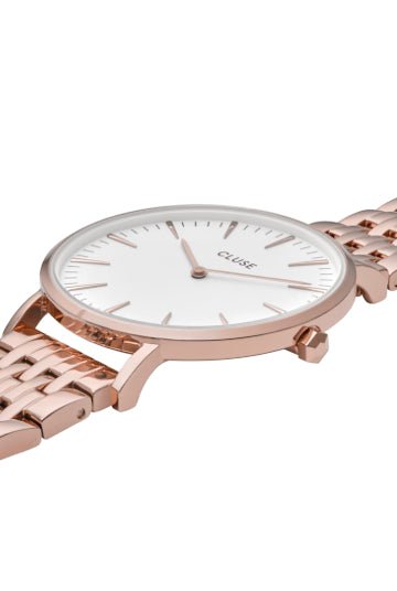 Montre CLUSE Boho Chic Multi Link Rose dorée Blanc - Cluse - Bijouterie TAMARA