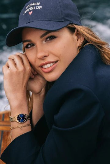 Montre CLUSE Féroce Mini Dorée Bleue - Cluse - Bijouterie TAMARA