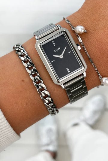 Montre CLUSE Fluette Acier Noire - Cluse - Bijouterie TAMARA