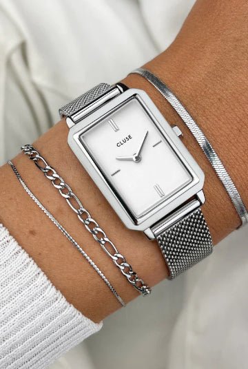 Montre CLUSE Fluette Maille milanaise Acier - Cluse - Bijouterie TAMARA