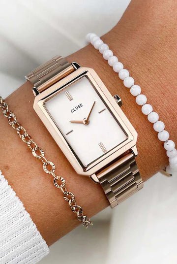 Montre CLUSE Fluette Rose Dorée - Cluse - Bijouterie TAMARA