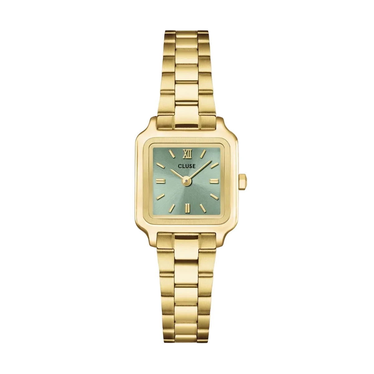 Montre CLUSE Gracieuse Mini Acier dorée Vert sauge - MONTRES - CW15505