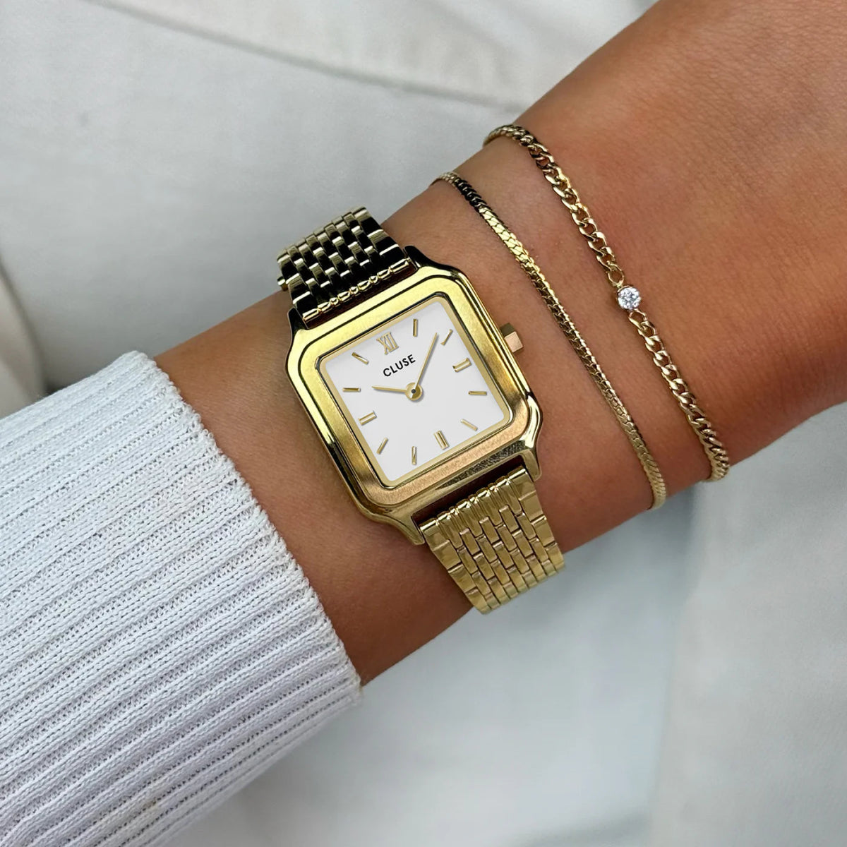 Montre CLUSE Gracieuse Petite Dorée Blanc - Cluse - Bijouterie TAMARA