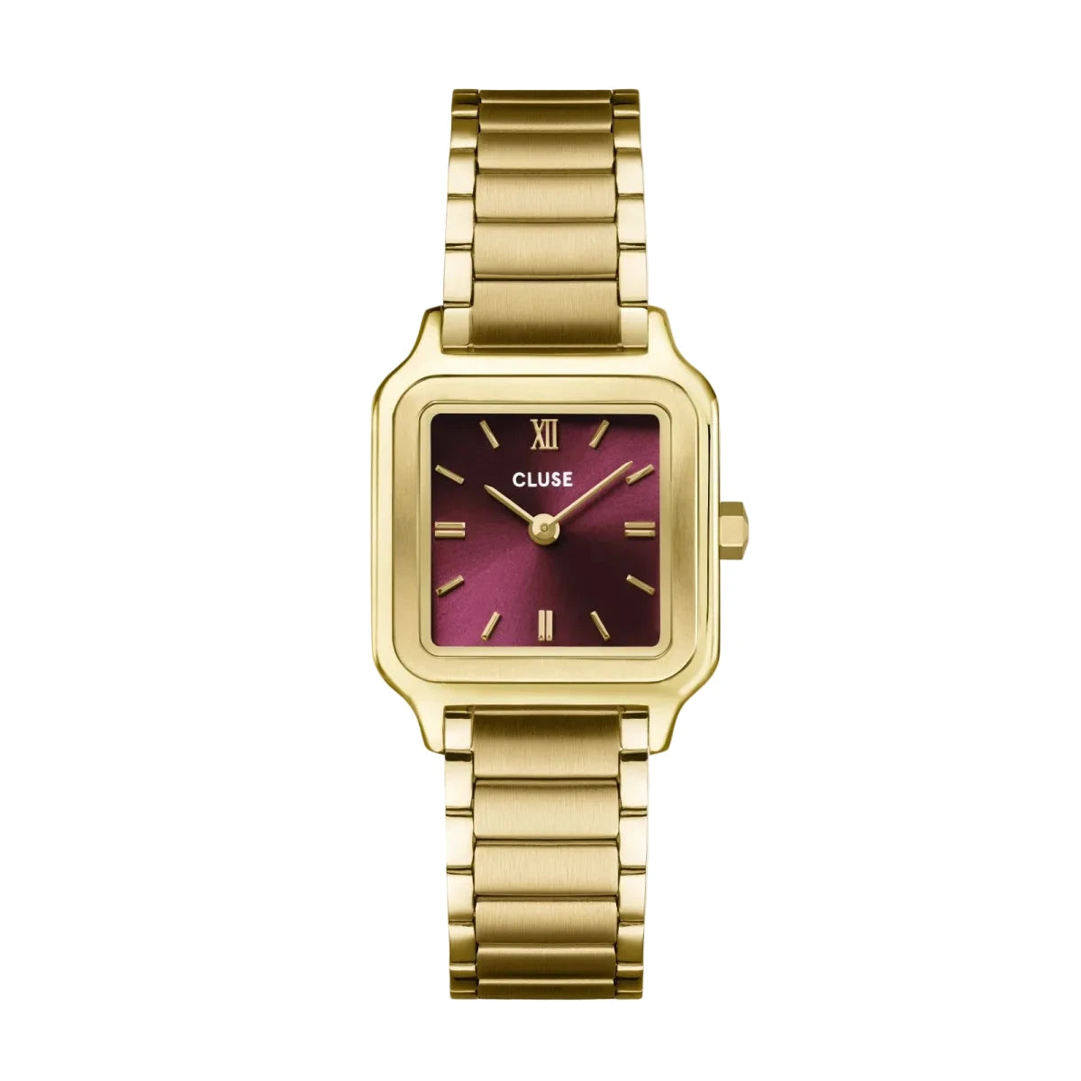 Montre CLUSE Gracieuse Petite Dorée Rouge cerise - Cluse - Bijouterie TAMARA