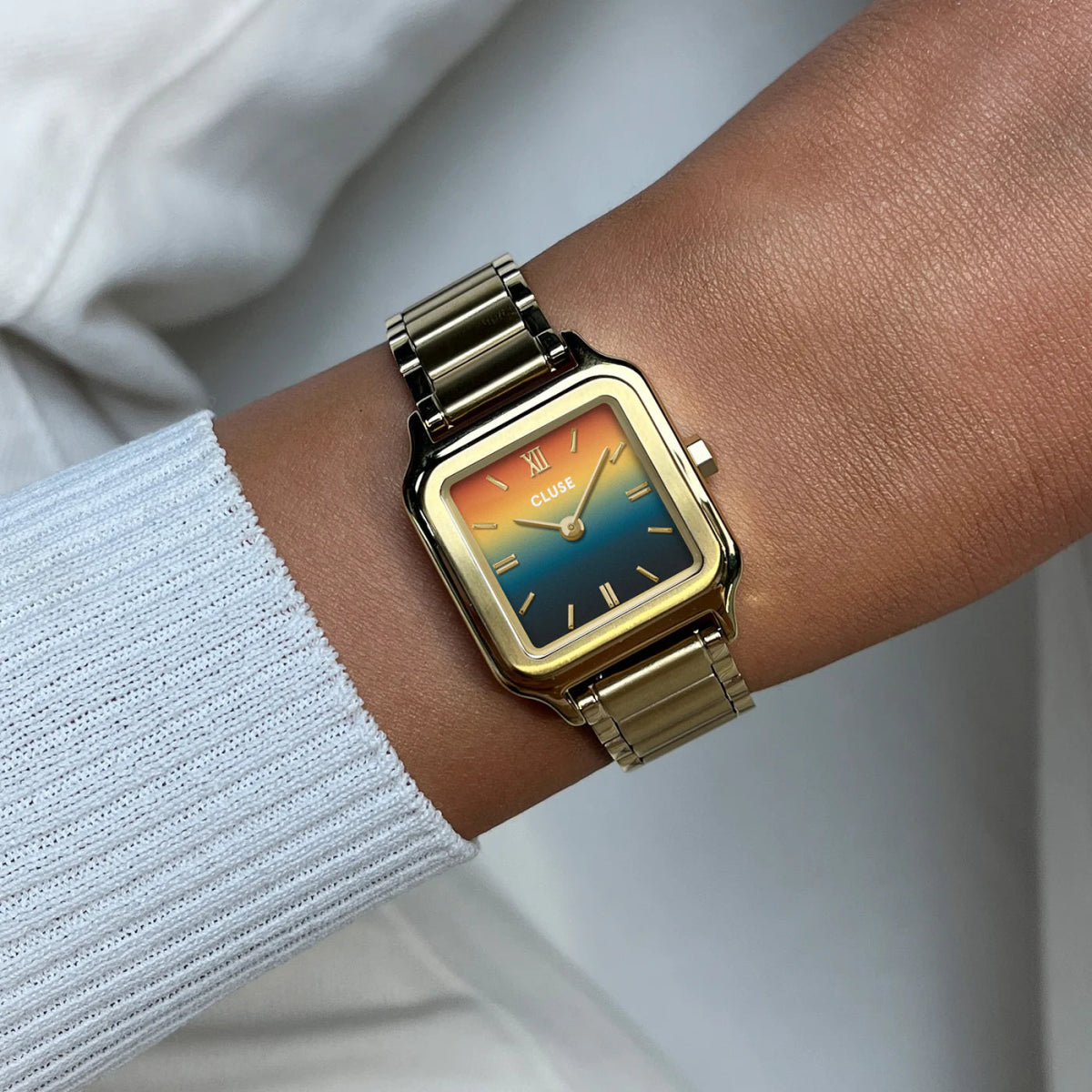 Montre CLUSE Gracieuse Petite dorée Sunset - Bijouterie TAMARA