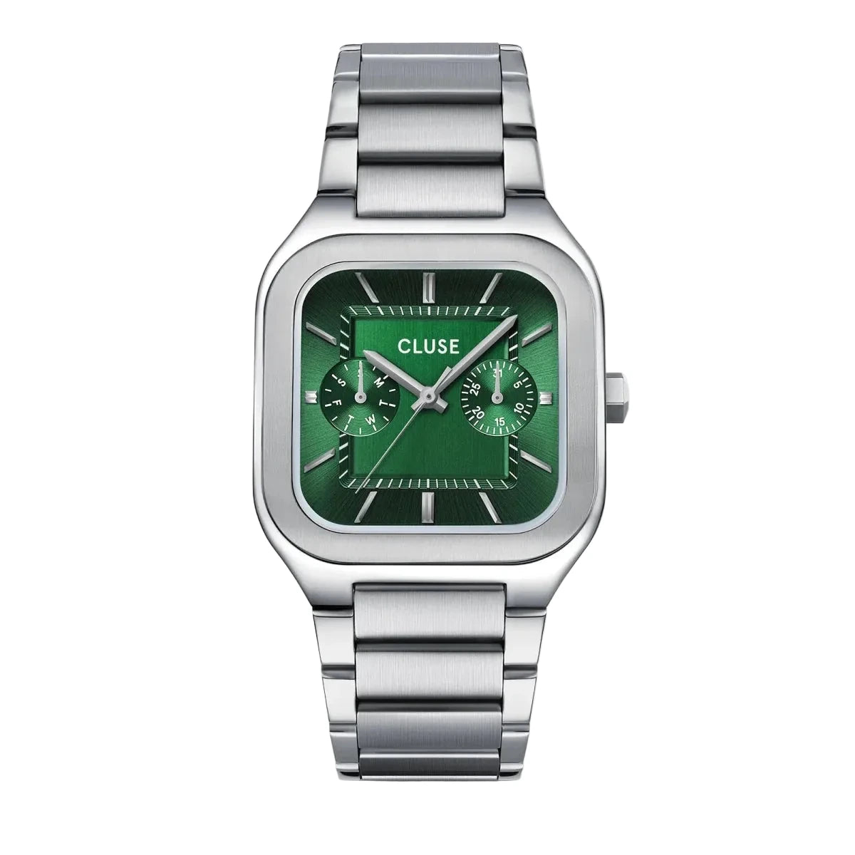 Montre CLUSE Homme Quadrus Multifonction Acier Vert - MONTRES - CW26202
