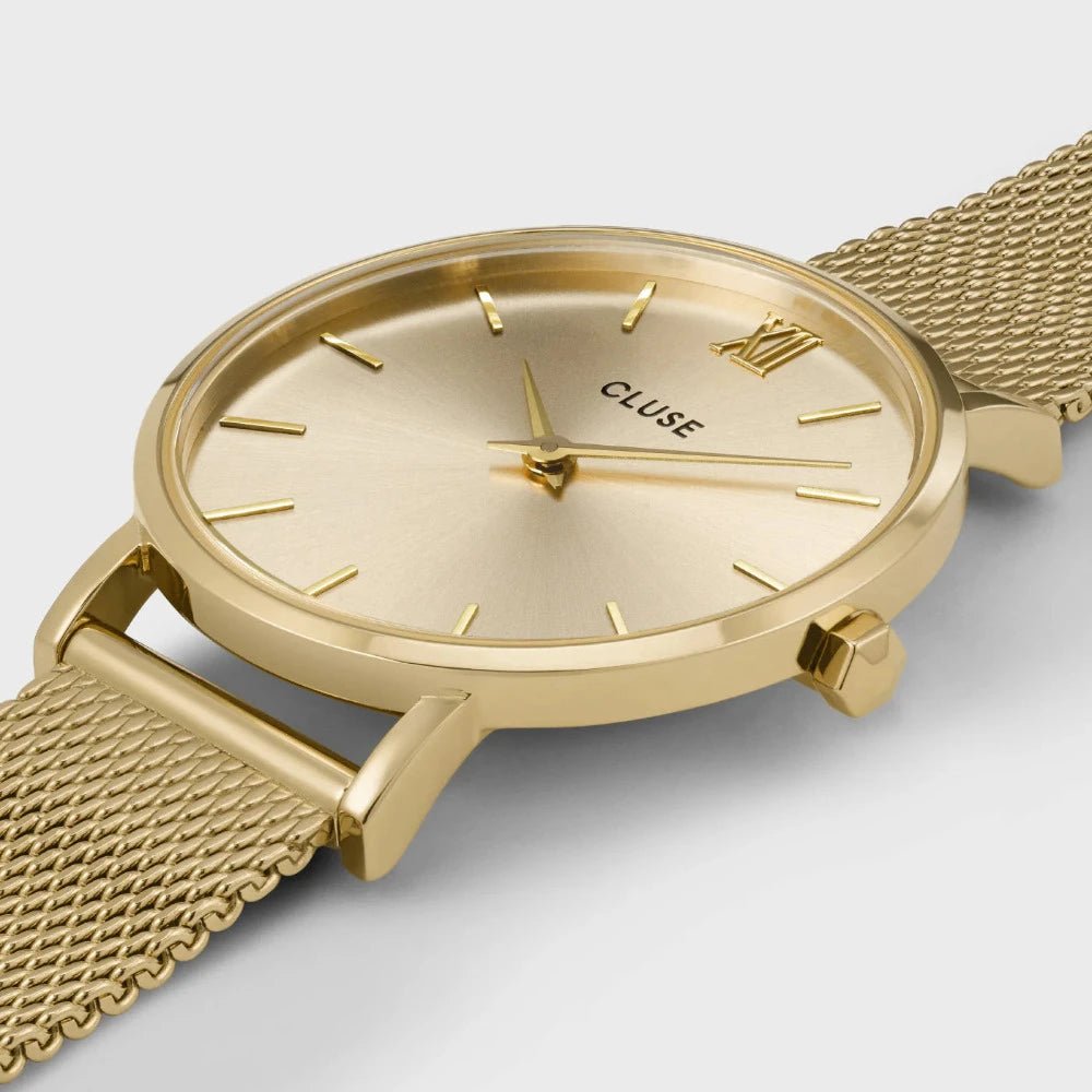 Montre CLUSE Minuit Maille milanaise Toute Dorée - Cluse - Bijouterie TAMARA