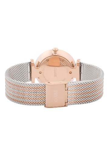 Montre CLUSE Triomphe Mesh Bicolore Acier Rose dorée - Cluse - Bijouterie TAMARA
