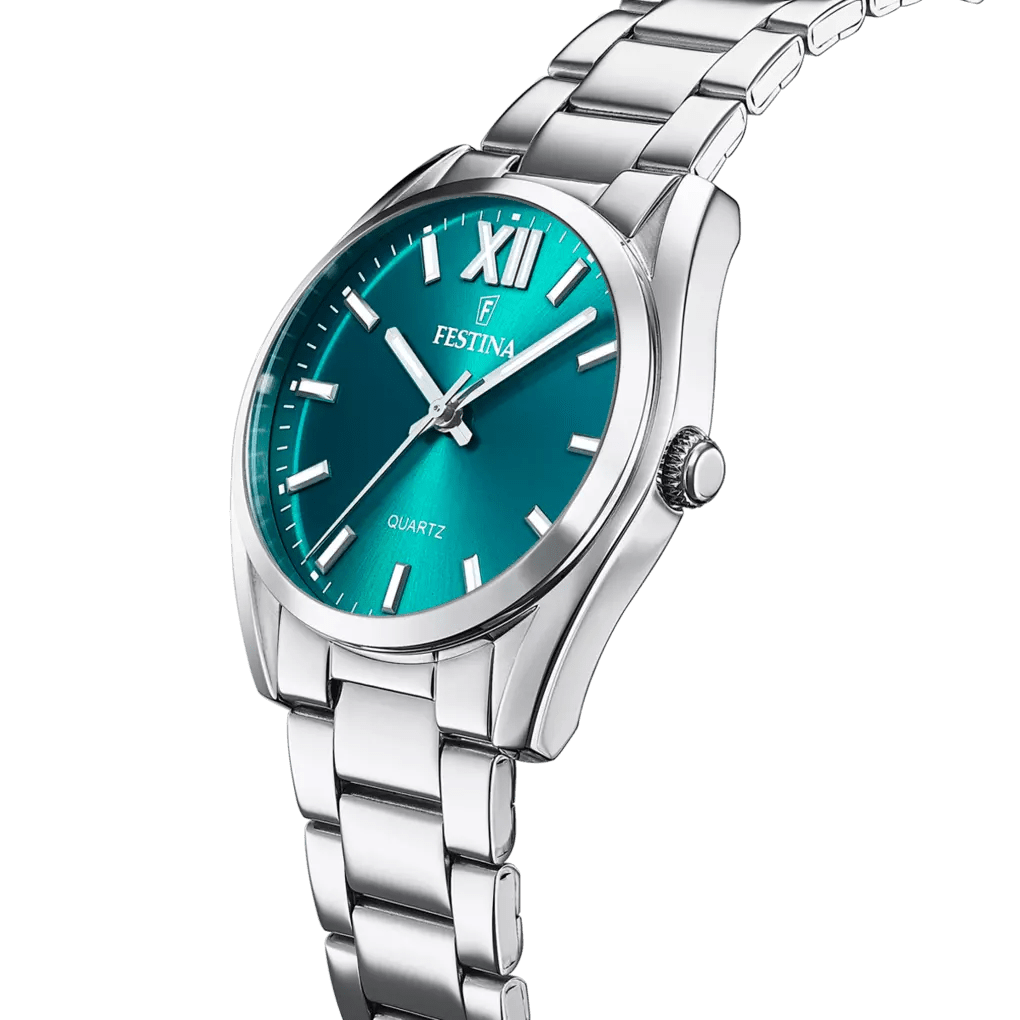 Montre FESTINA Boyfriend Vert Acier - Festina - Bijouterie TAMARA