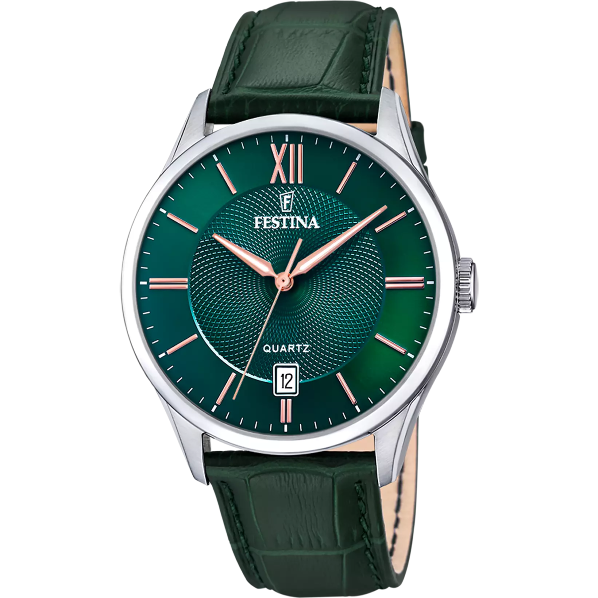 Montre FESTINA Classics Vert cuir vert - Festina - Bijouterie TAMARA