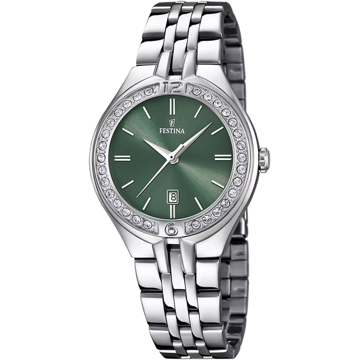 Montre FESTINA Mademoiselle Argenté acier Vert - MONTRES - F16867/7