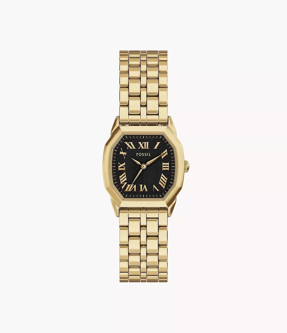 Montre FOSSIL Harlow Femme dorée Noir - Bijouterie TAMARA