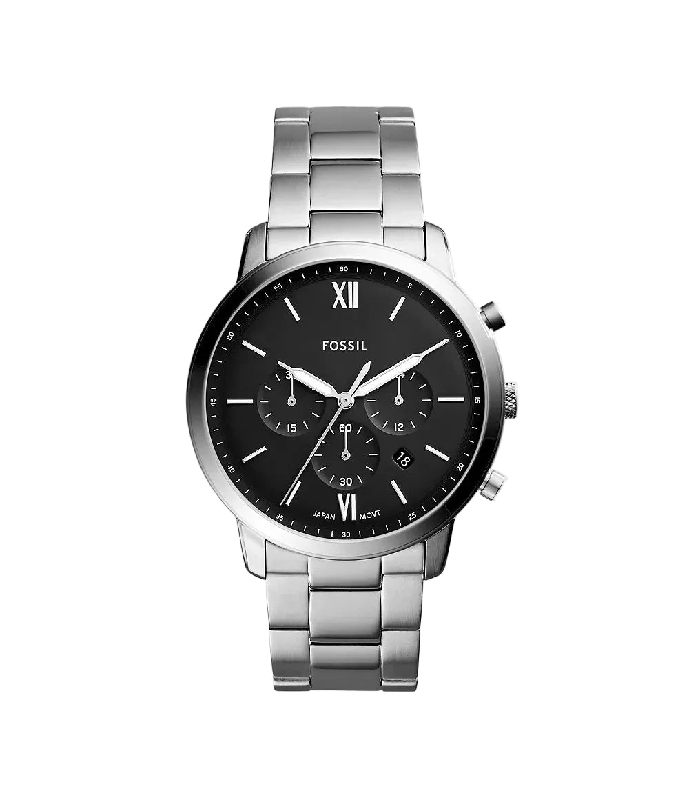 Montre FOSSIL Homme Neutra chronographe Acier Noir - MONTRES - FS5384