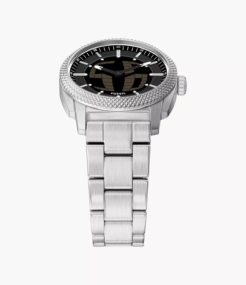 Montre FOSSIL Machine BIG TIC Acier Noir - MONTRES - FS6155
