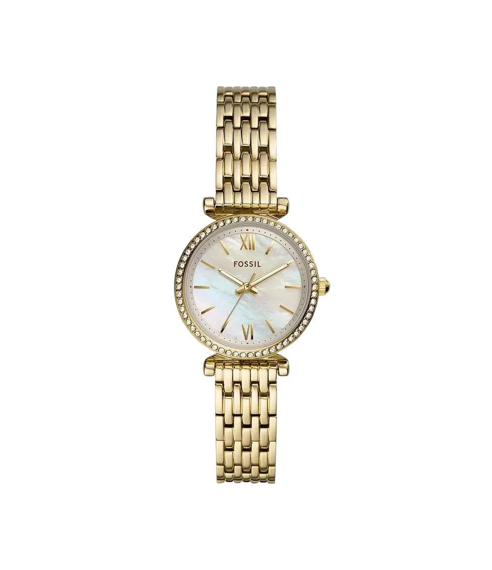 Montre FOSSIL mini Carlie Dorée Nacre blanche - MONTRES - ES4735