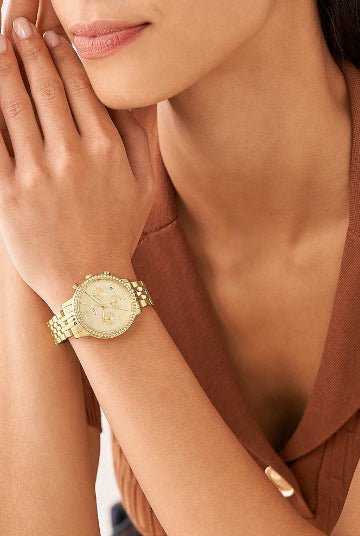 Montre FOSSIL Neutra chronographe dorée - Fossil - Bijouterie TAMARA