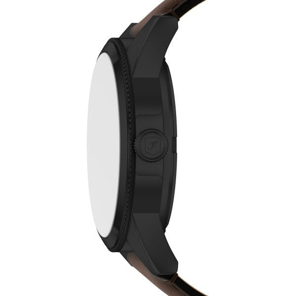 Montre FOSSIL Pearson Multifonction Noir cuir marron - MONTRES - FS6138