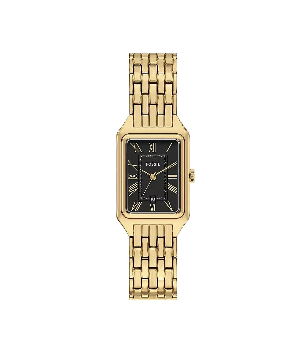 Montre FOSSIL Raquel dorée Noir - Bijouterie TAMARA