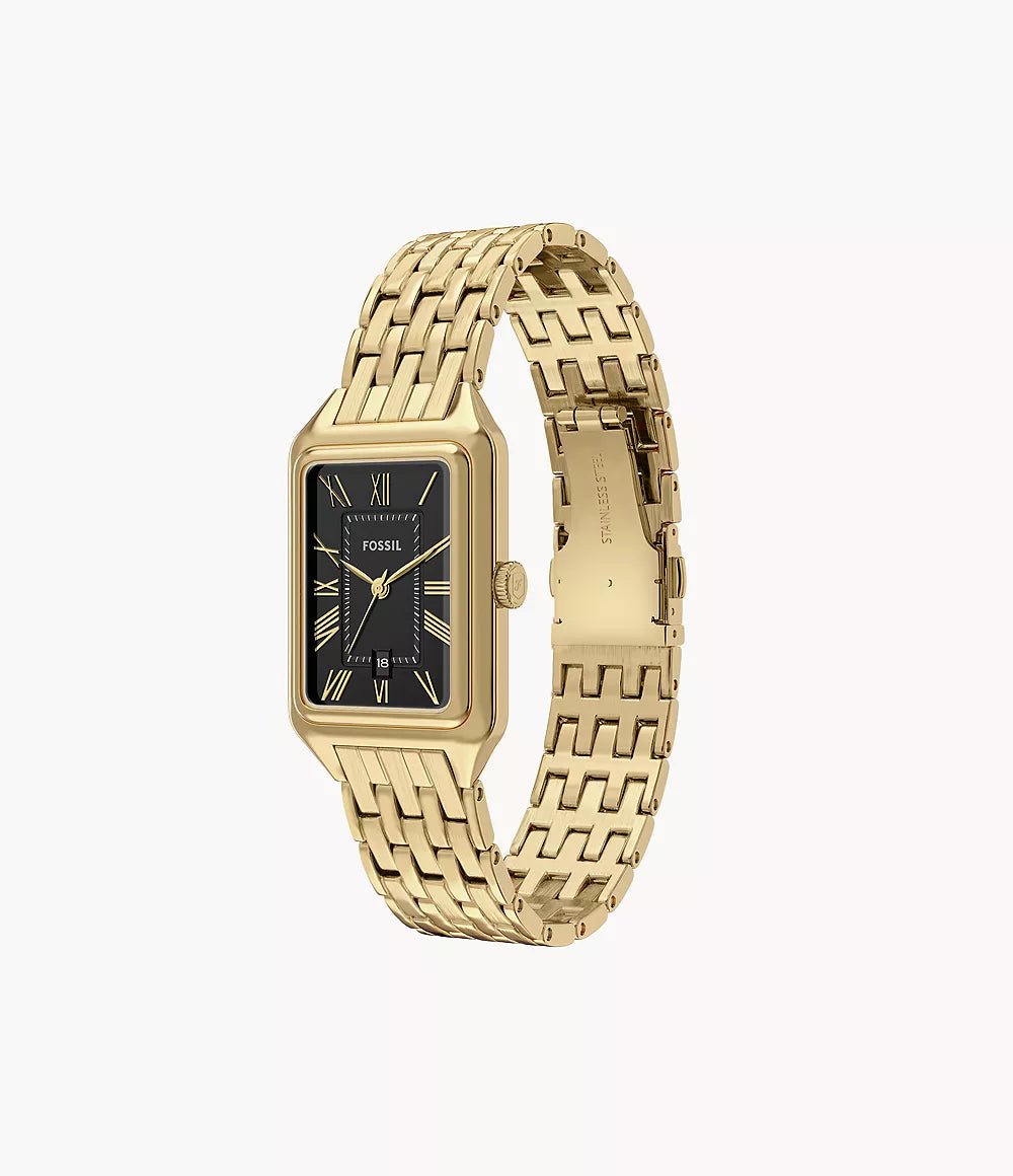 Montre FOSSIL Raquel dorée Noir - Bijouterie TAMARA