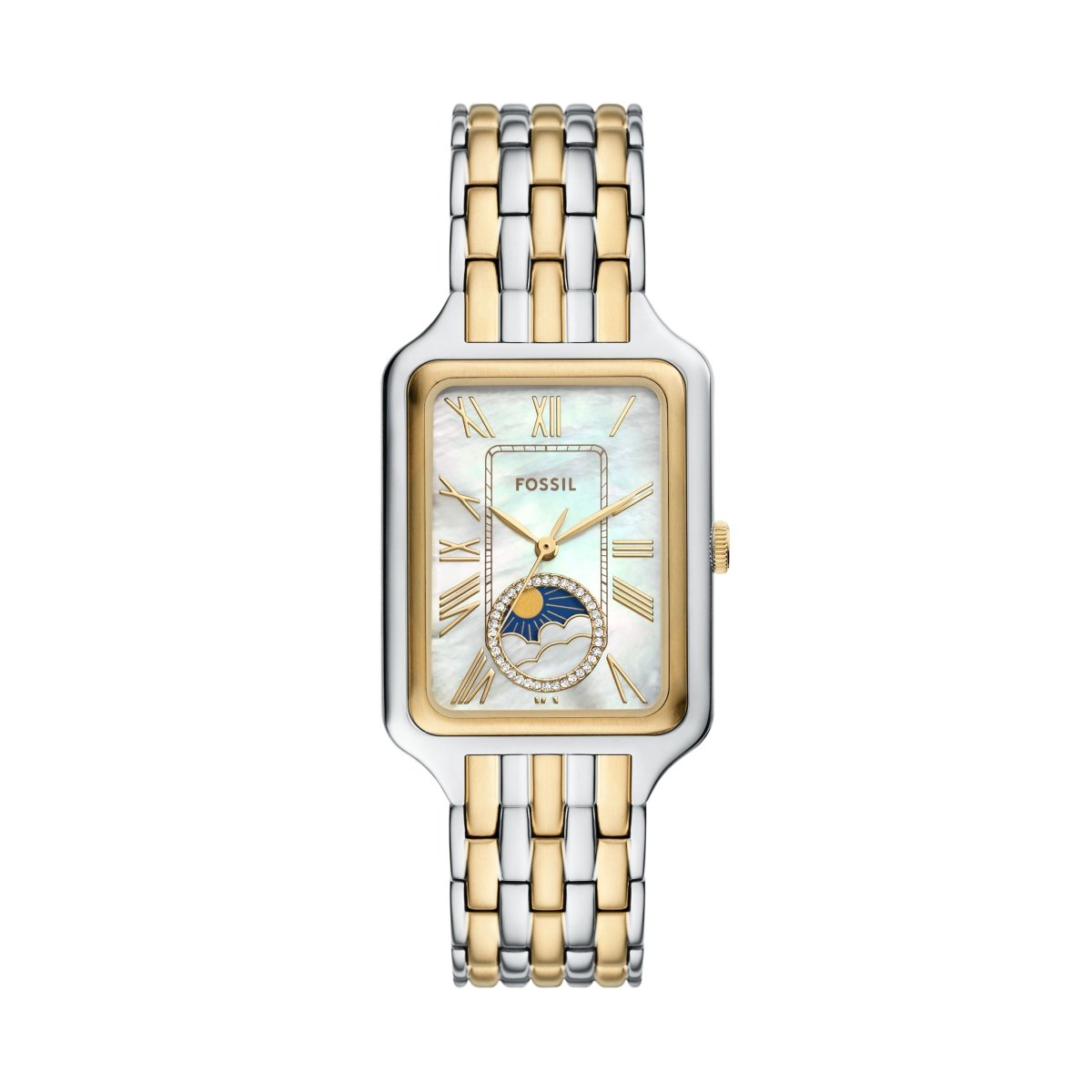 Montre FOSSIL Raquel Phase de Lune Bicolore Nacre - Fossil - Bijouterie TAMARA