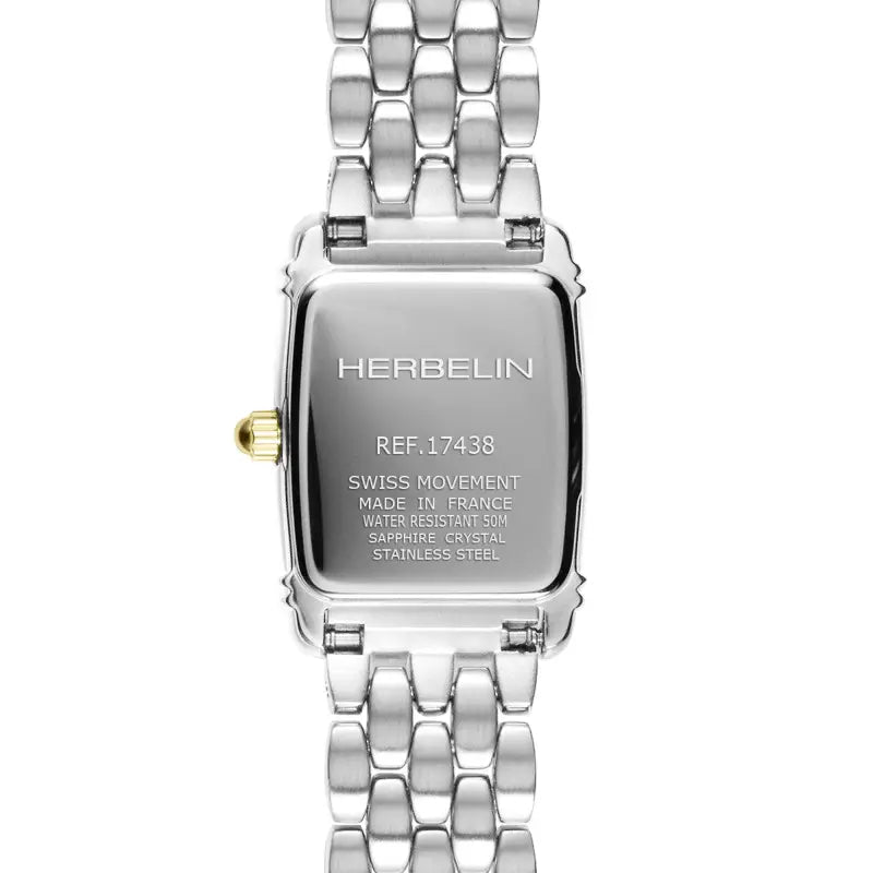 Montre HERBELIN Art Déco Femme Mini bicolore 17438BT22 - Herbelin - Bijouterie TAMARA