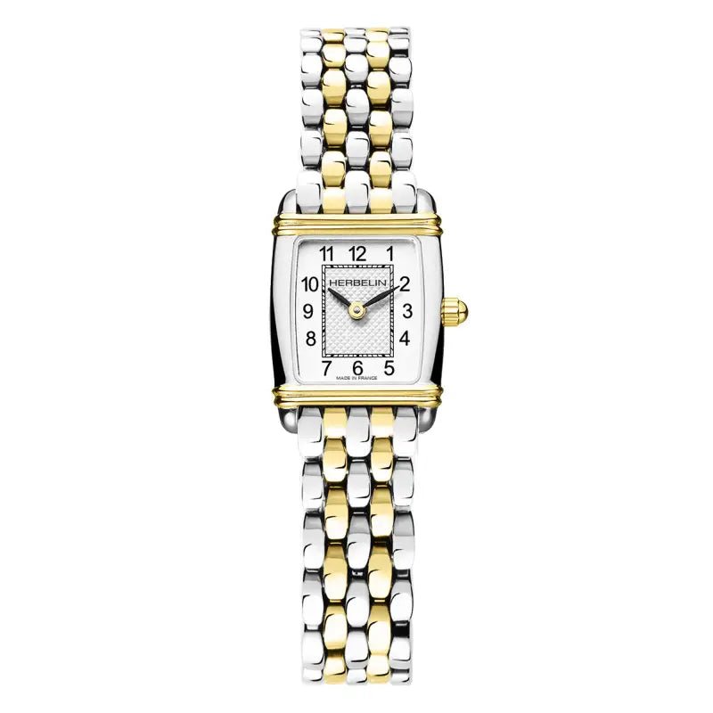 Montre HERBELIN Art Déco Femme Mini bicolore 17438BT22 - Herbelin - Bijouterie TAMARA