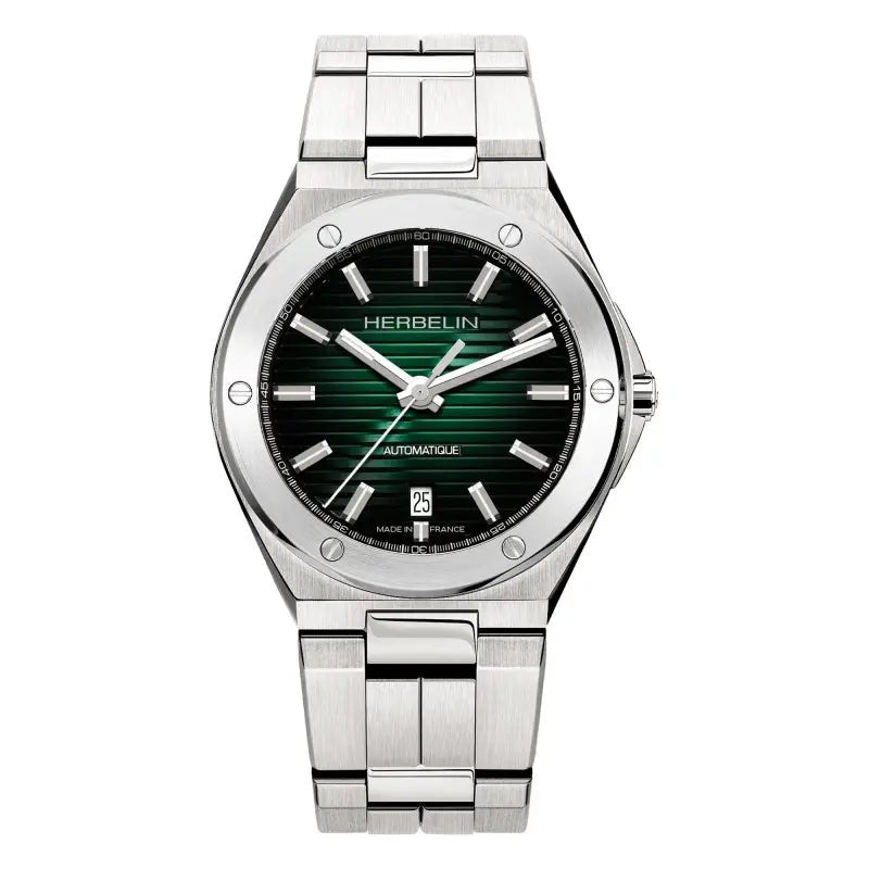 Montre HERBELIN Cap Camarat Automatique vert 1645B16 - Herbelin - Bijouterie TAMARA