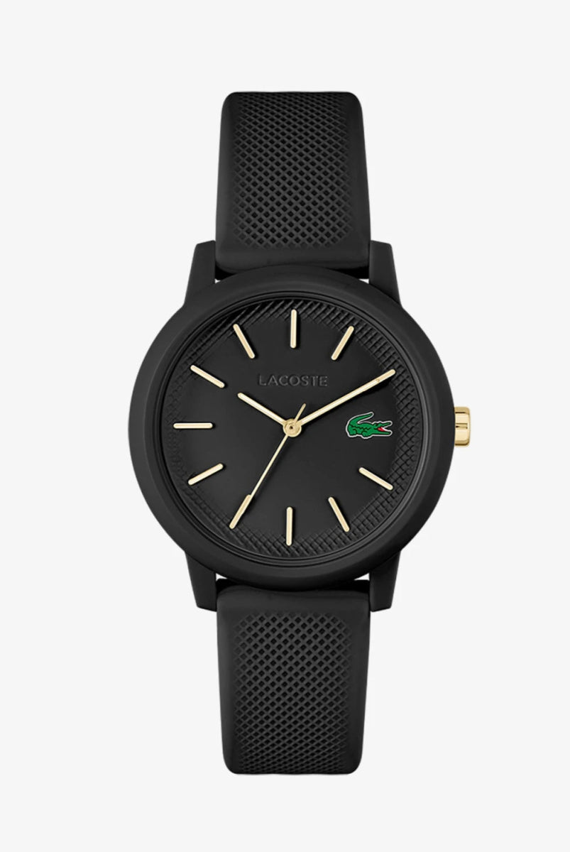 Montre LACOSTE 12.12 femme noire - Lacoste - Bijouterie TAMARA
